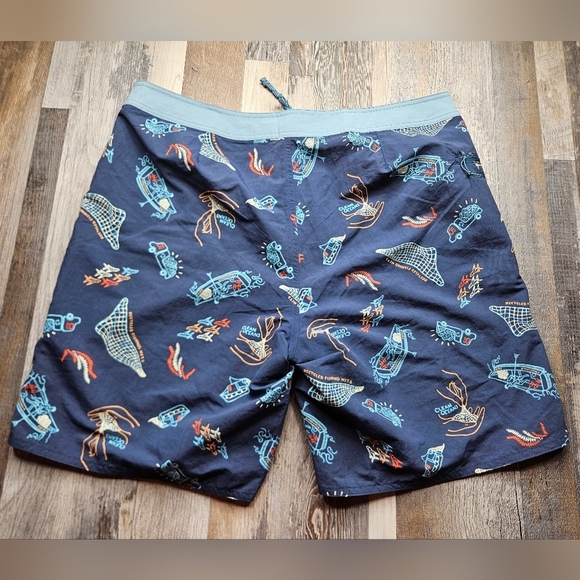 Patagonia Wavefarer Board Shorts Waist 36 Blue - Picture 8 of 9